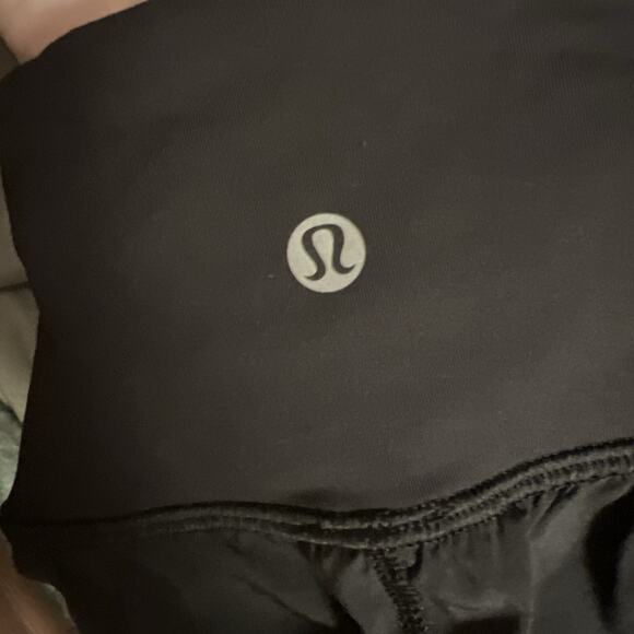 Lululemon Women’s Leggings Active Low-Rise Mid-Length Capri Blue/Black Size 4 - Picture 3 of 3
